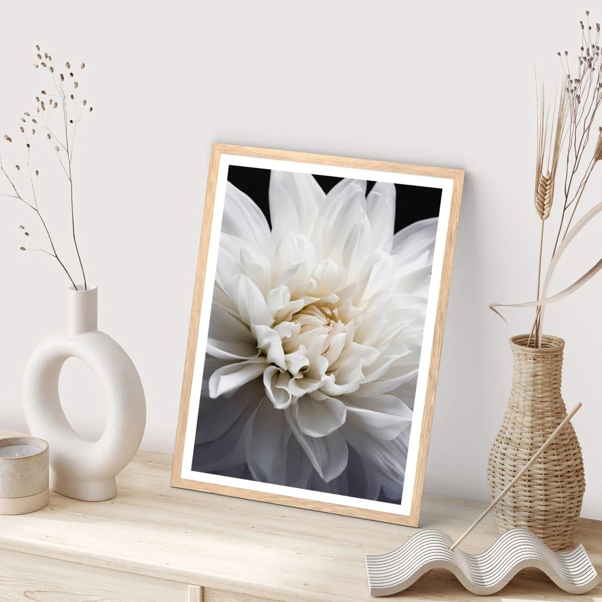 Poster in light oak frame - Bride's Morning - 30x40 cm