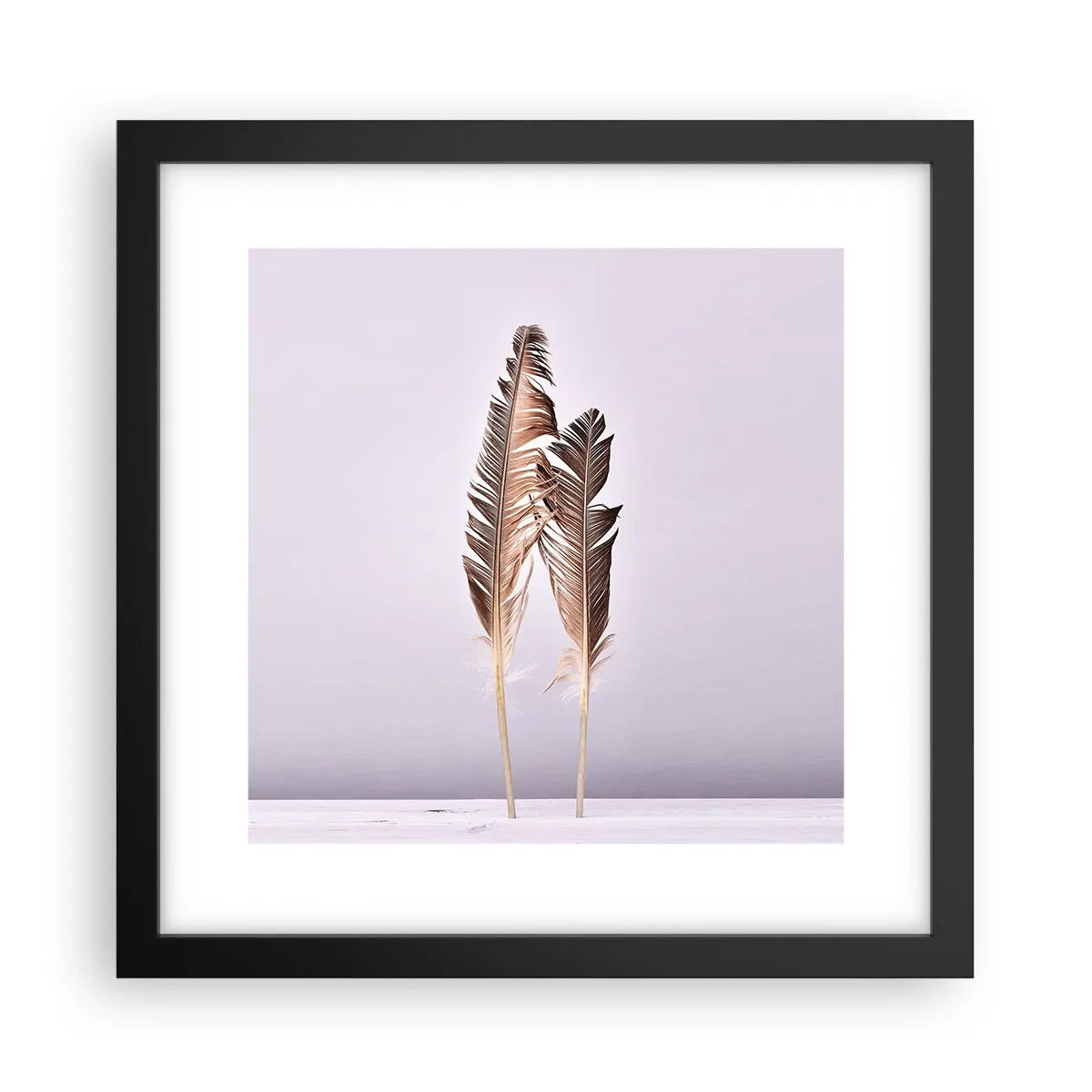 Poster in black frame - Against Nothingness - 30x30 cm