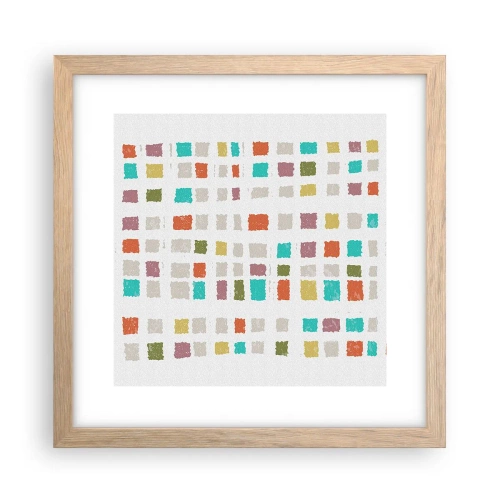 Poster in light oak frame - Unknown Game - 30x30 cm