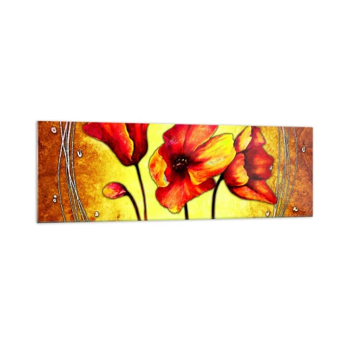 Glass picture - In Art Nouveau Decoration - 160x50 cm