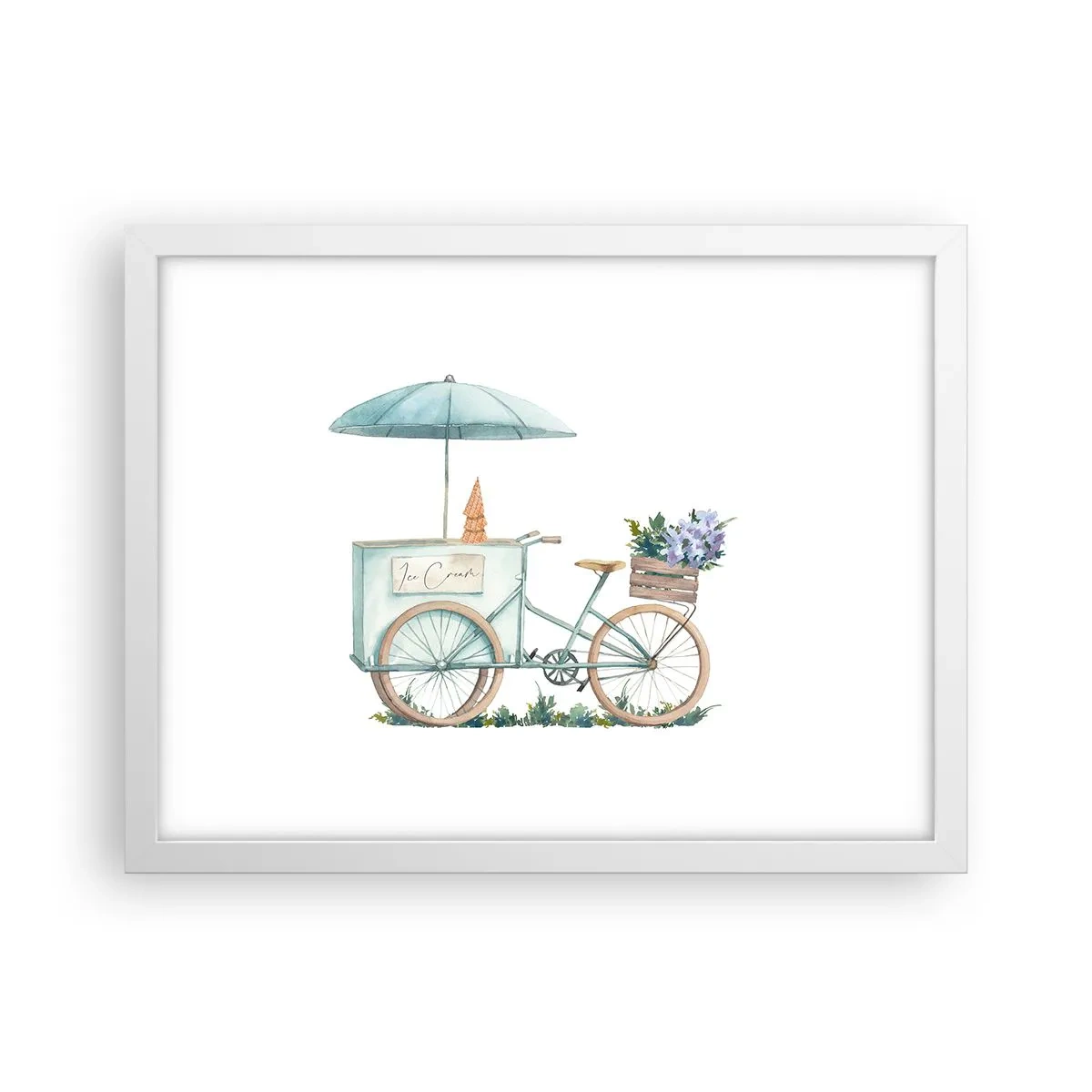 Poster in white frmae - Sweet Memory of the Summer - 40x30 cm