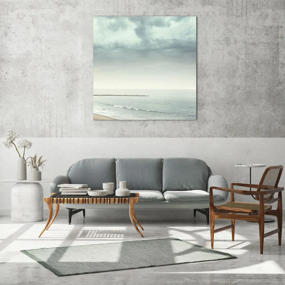 Glass picture - In Search of Quiet - 60x60 cm