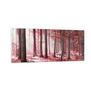 Glass picture - Red Equally Beautiful - 100x40 cm