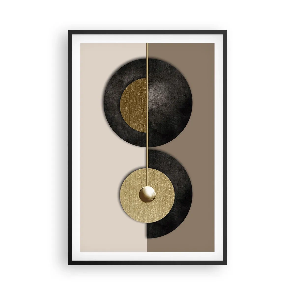 Poster in black frame - Variations on Wheel - 61x91 cm