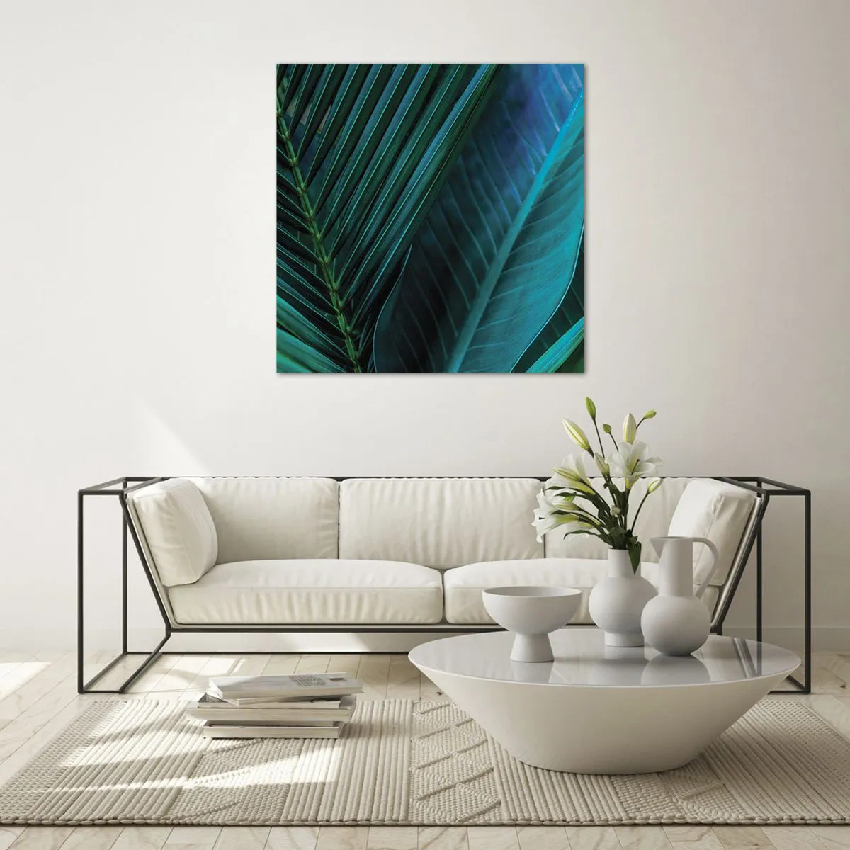 Glass picture - Anatomy of Green - 60x60 cm