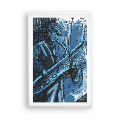 Poster in white frmae - City Rhapsody - 61x91 cm