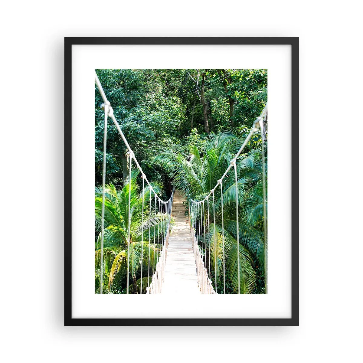 Poster in black frame - Welcome to the Jungle! - 40x50 cm