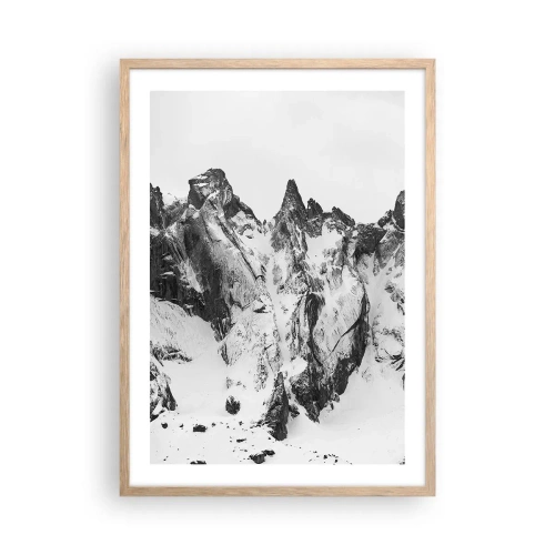Poster in light oak frame - Granite Ridge - 50x70 cm