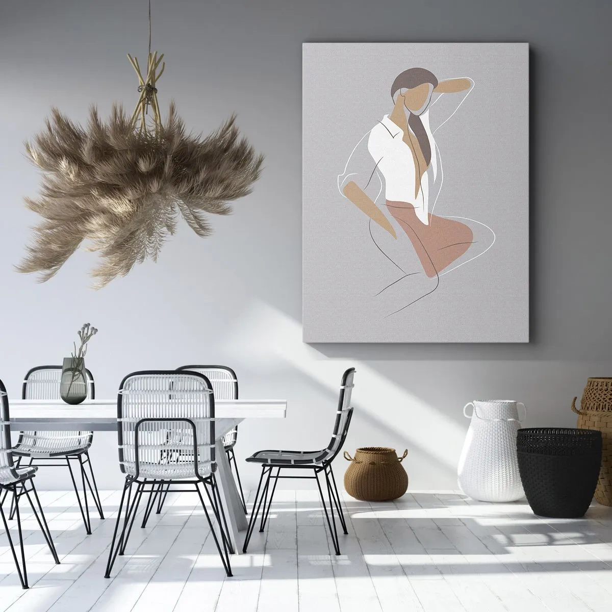 Canvas picture - Outline of Charm - 65x120 cm