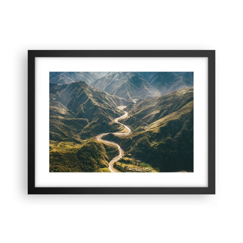 Poster in black frame - Straight from the Heart of the Mountains - 40x30 cm