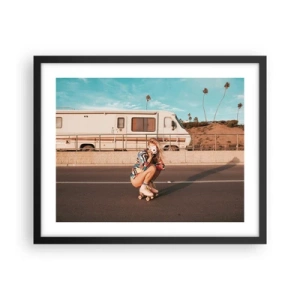 Poster in black frame - Smile, Please! - 50x40 cm