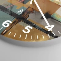 Clock face with numbers