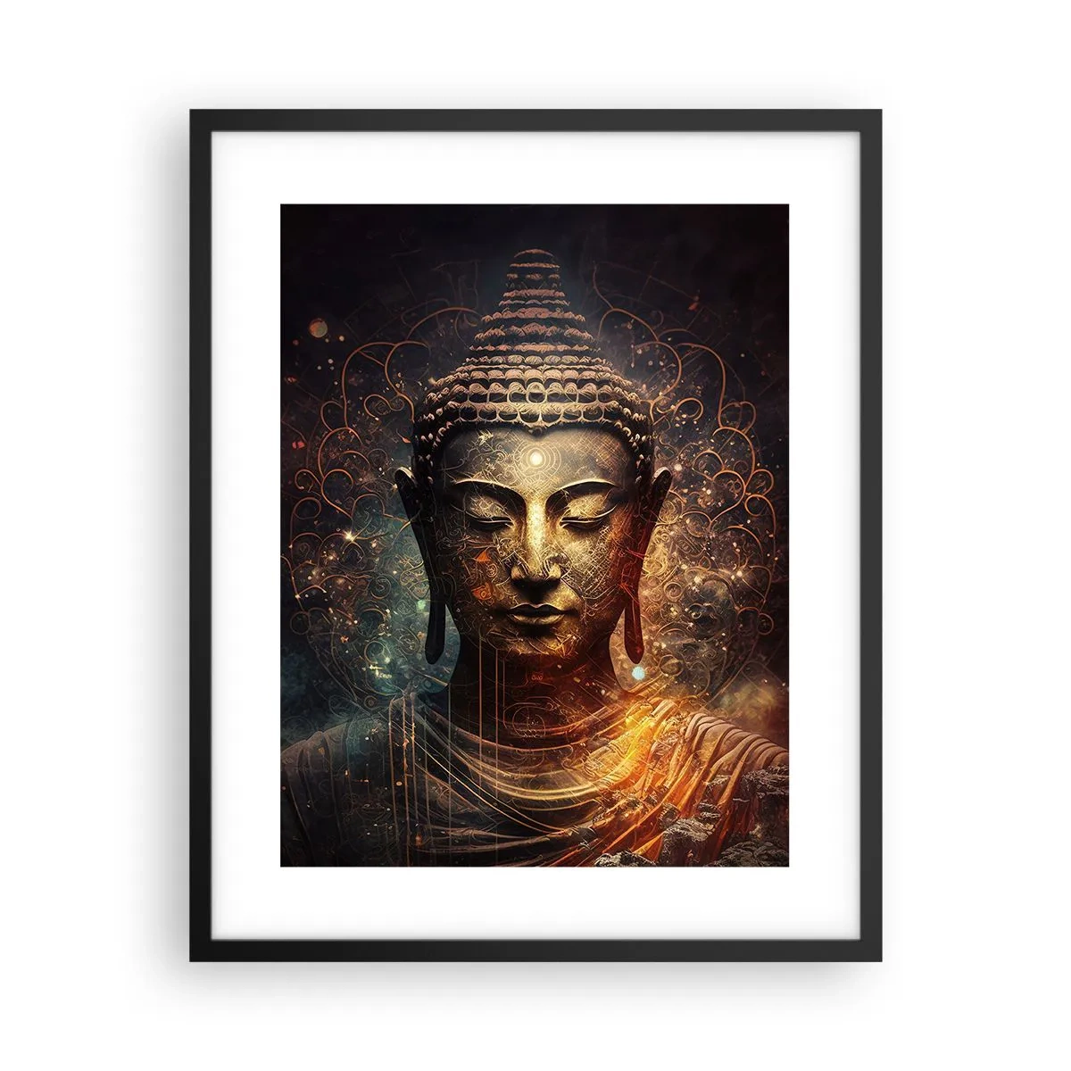 Poster in black frame - Spiritual Balance - 40x50 cm