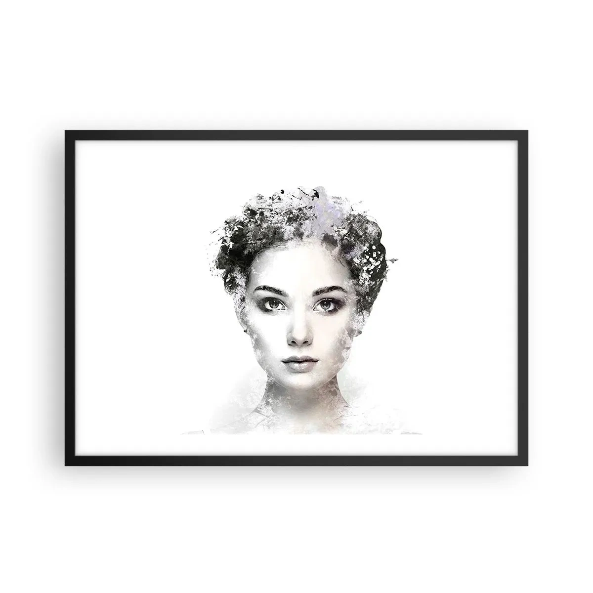 Poster in black frame - Extremely Stylish Portrait - 70x50 cm