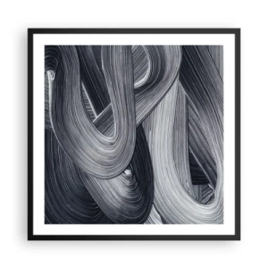 Poster in black frame - Fluidity of Reality - 60x60 cm