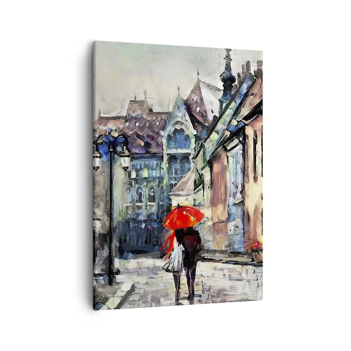 Canvas picture - Rain for Two - 50x70 cm