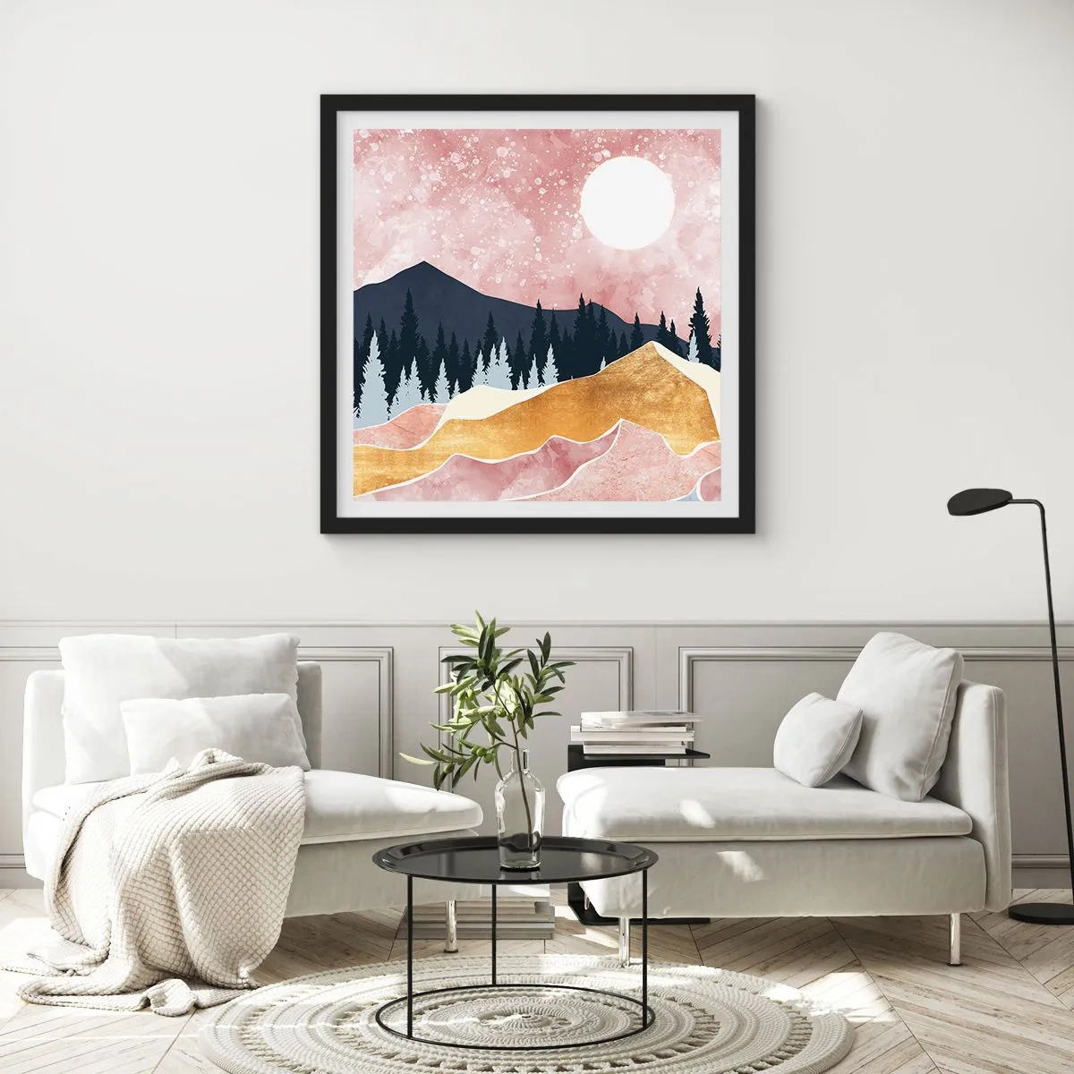 Poster in black frame - Night Guard - 40x40 cm