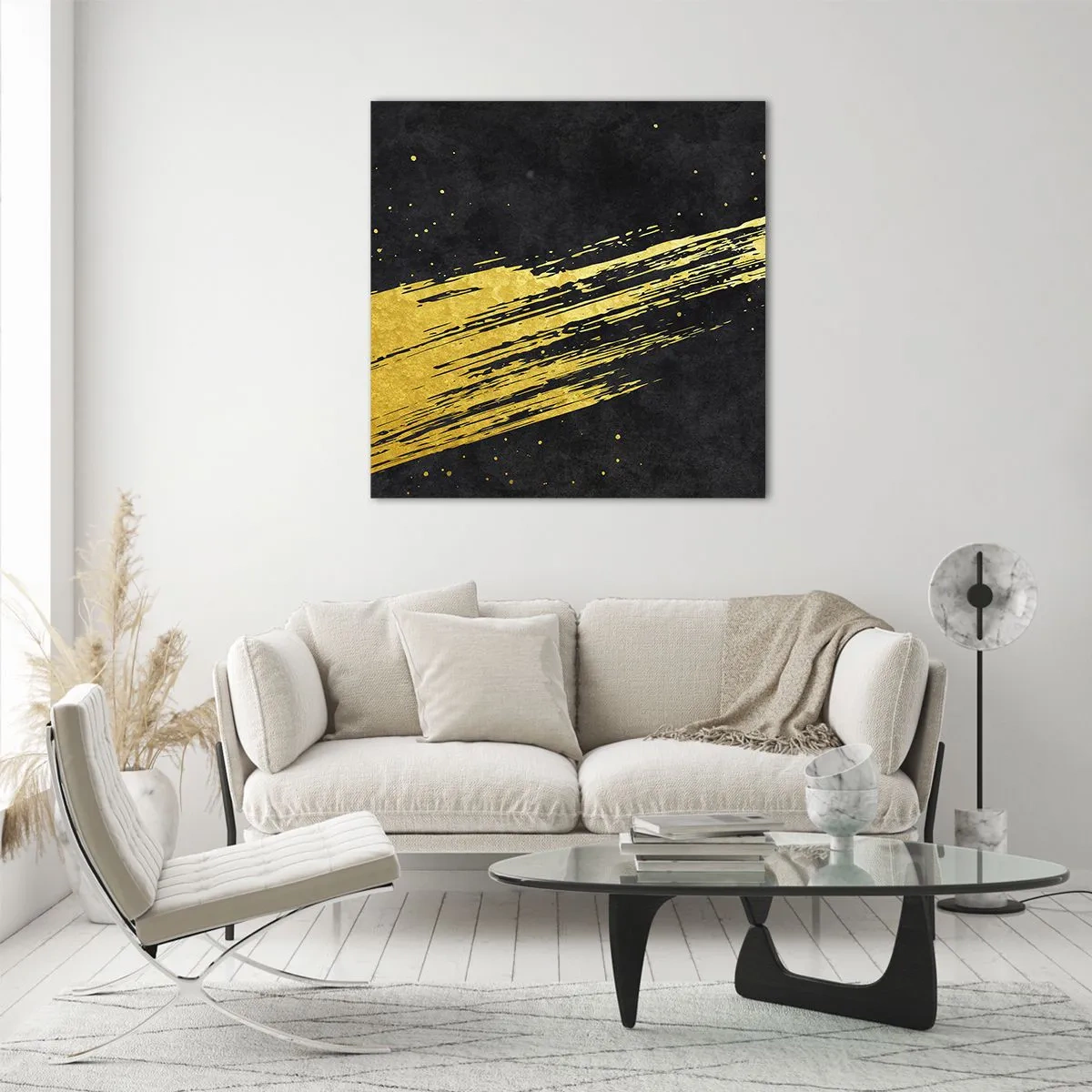 Glass picture - Jump to the Outer Space - 60x60 cm