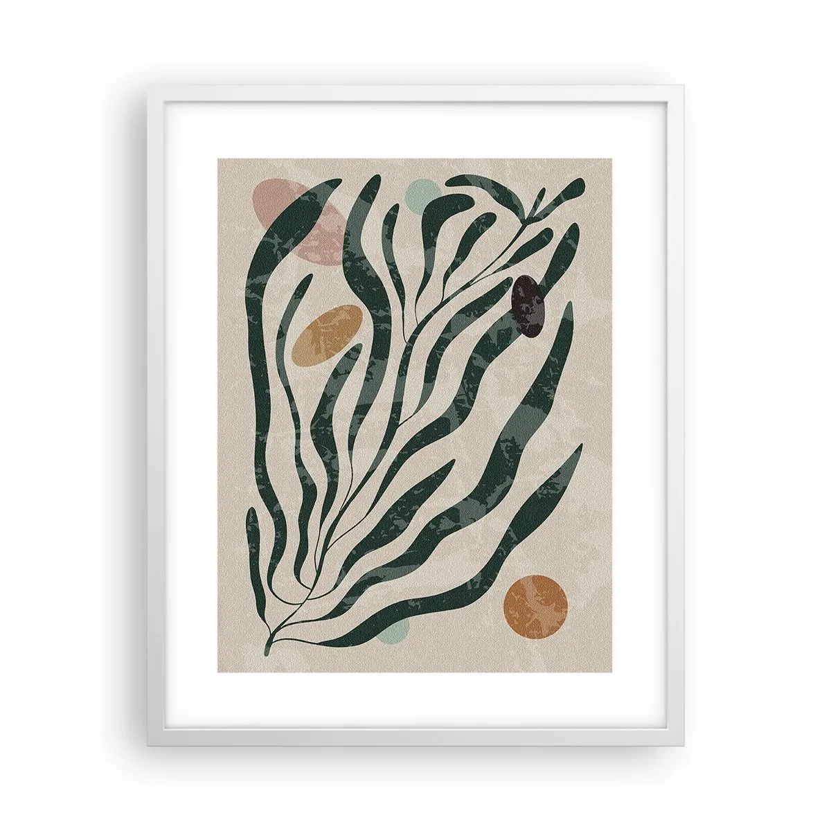 Poster in white frmae - Among the Green - 40x50 cm