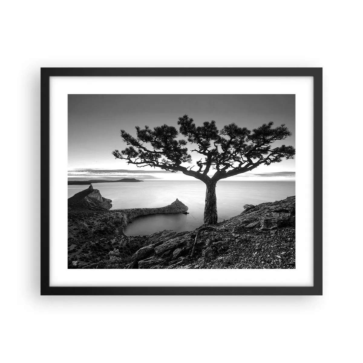 Poster in black frame - Quiet All Around - 50x40 cm