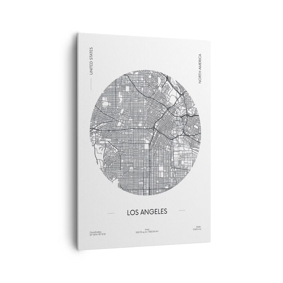 Canvas picture - Anatomy of Los Angeles - 70x100 cm