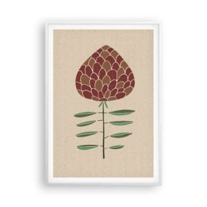 Poster in white frmae - Like a Big Pine Cone - 70x100 cm