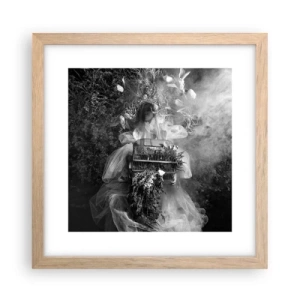 Poster in light oak frame - Mother Nature - 30x30 cm