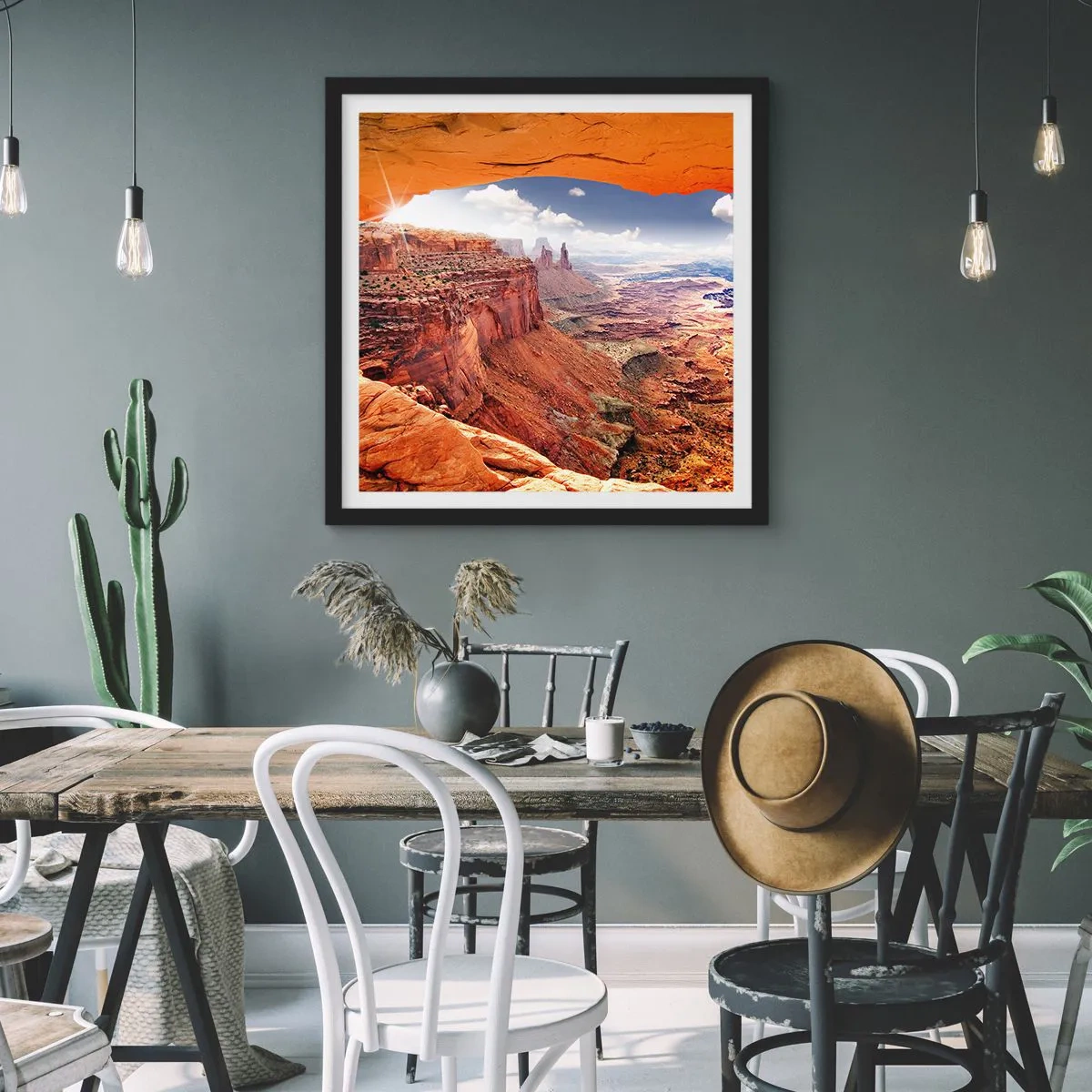 Poster in black frame - Sculpted by Nature - 60x60 cm