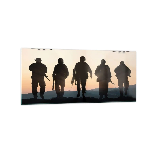 Glass picture - Welcome to Our World - 120x50 cm