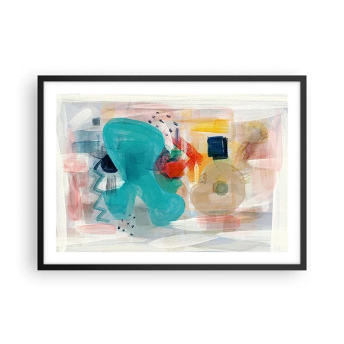 Poster in black frame - Colourful Game - 70x50 cm