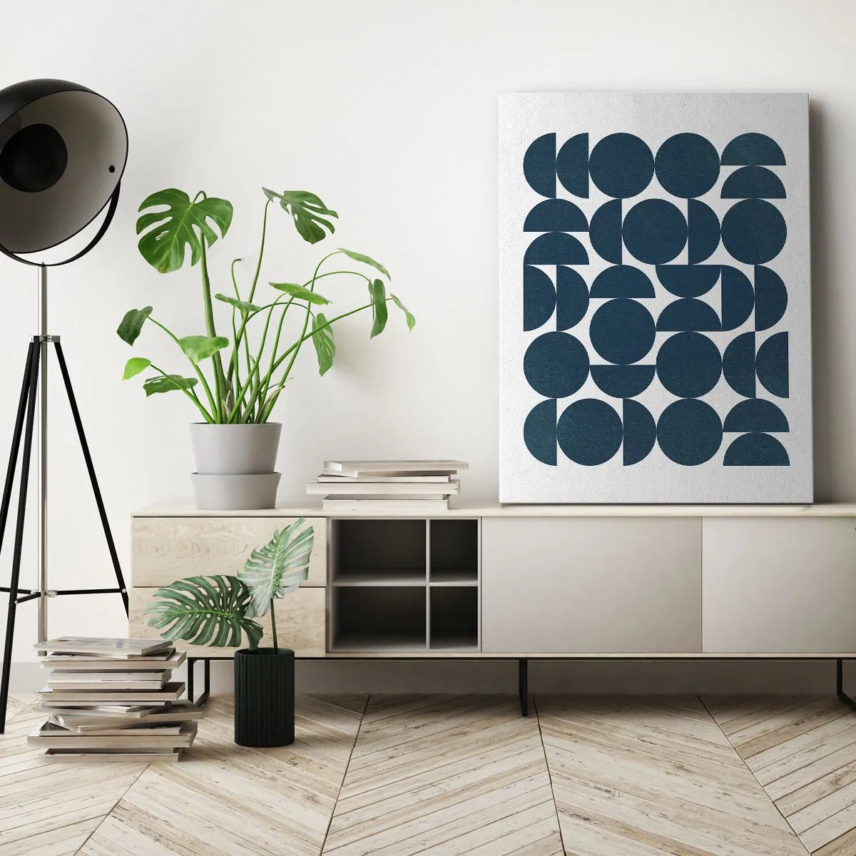 Canvas picture - Circles and Semicircles - 70x100 cm