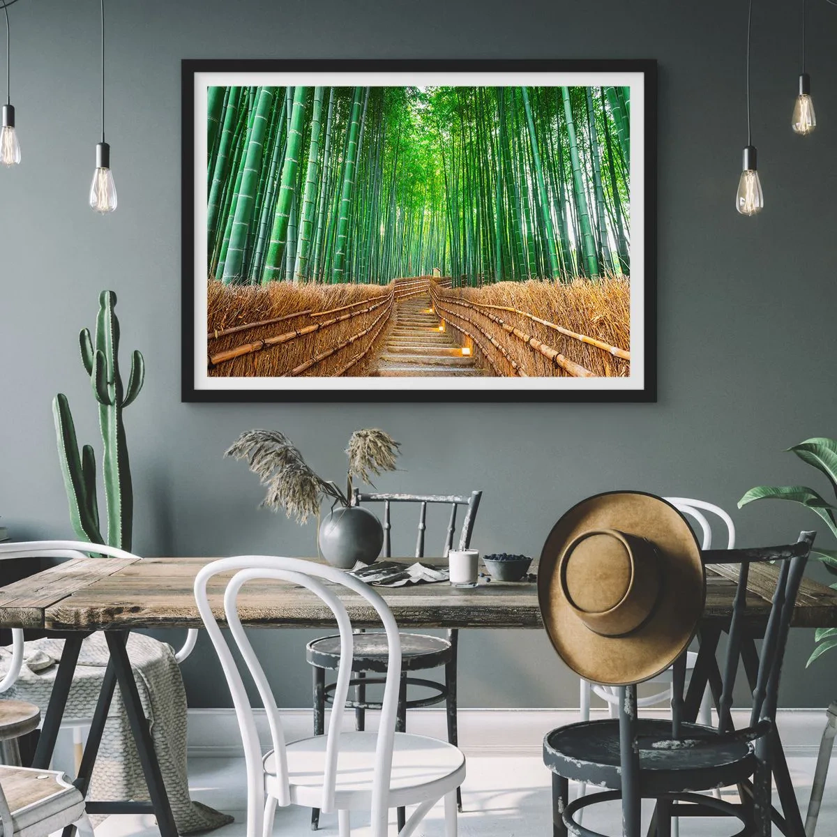 Poster in black frame - Essence of Asian Nature - 50x40 cm