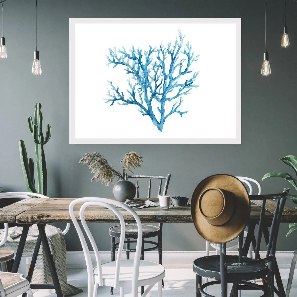 Poster - Sea Filigree - 40x30 cm