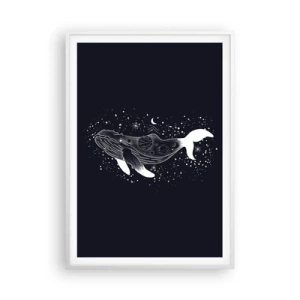 Poster in white frmae - In the Ocean of Universe - 70x100 cm