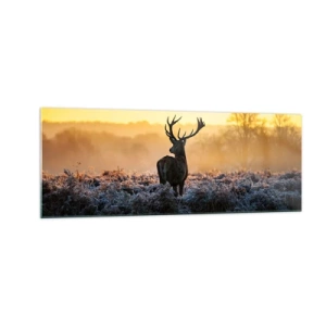 Glass picture - Crowned in Its Kingdom - 140x50 cm