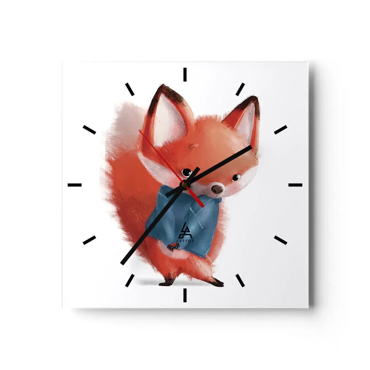 Wall clock - Clock on glass - Do I Look Good in It? - 30x30 cm