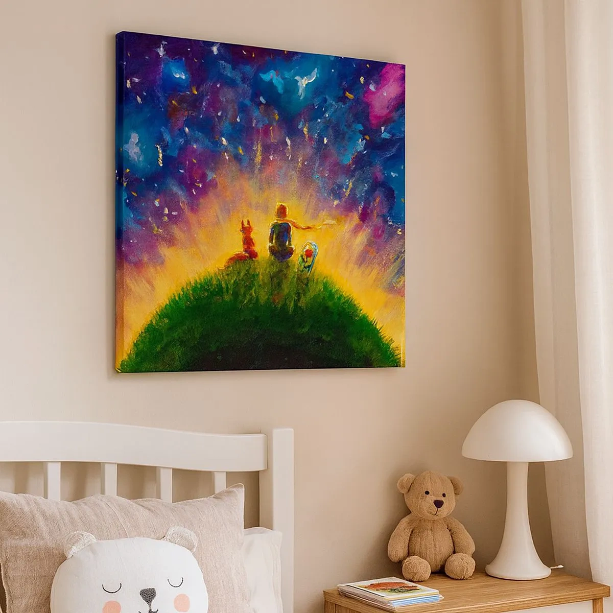 Canvas picture - Love and Friendship - Whole World - 30x30 cm