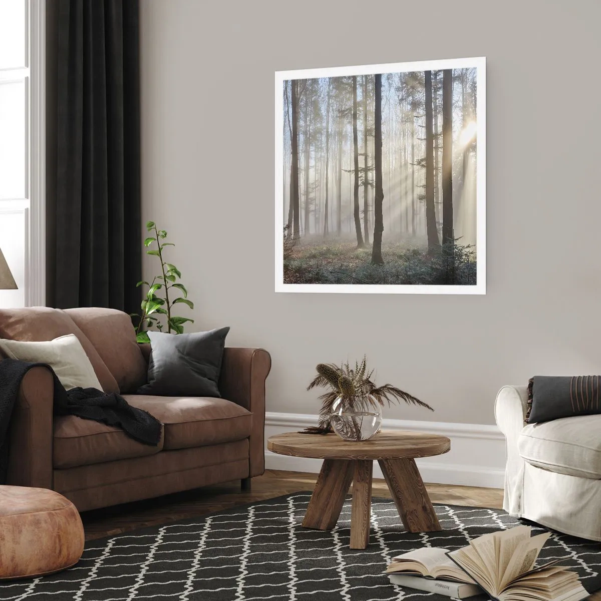 Poster - Fog Has Woken up Too - 60x60 cm