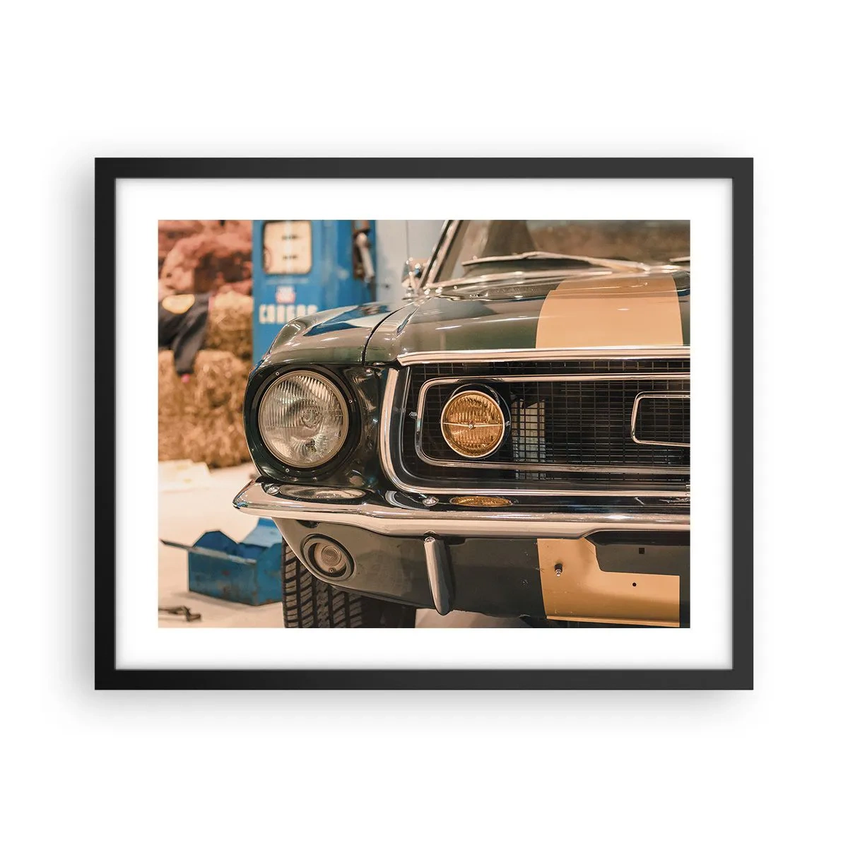 Poster in black frame - Encounter with the Legend - 50x40 cm