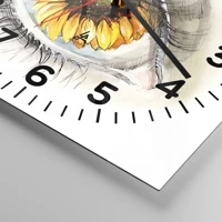 Clock face with numbers