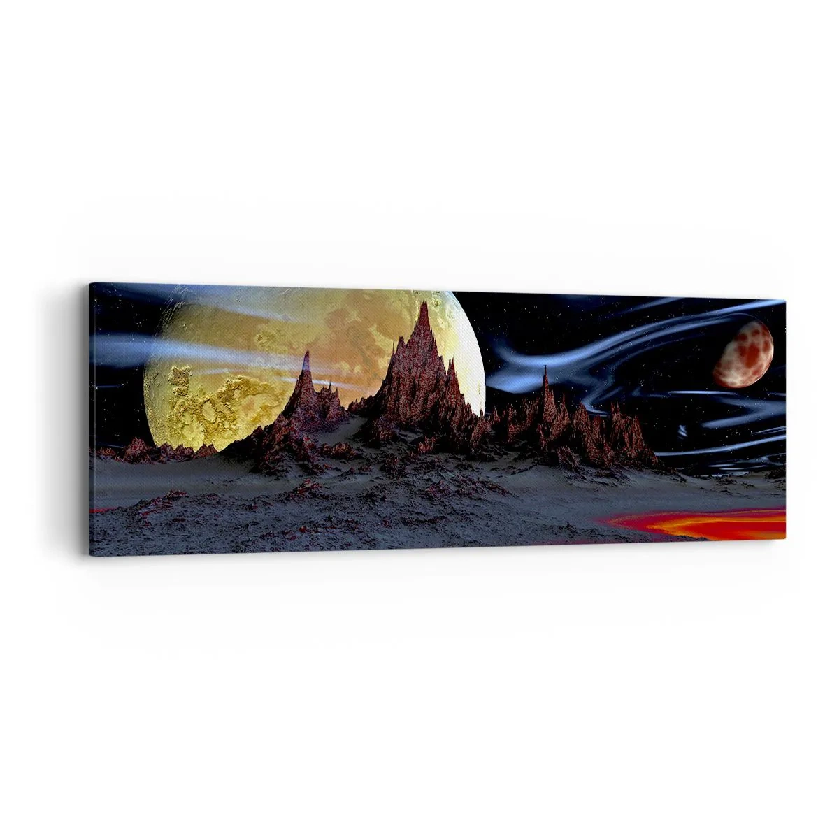Canvas picture - Unknown World - 90x30 cm
