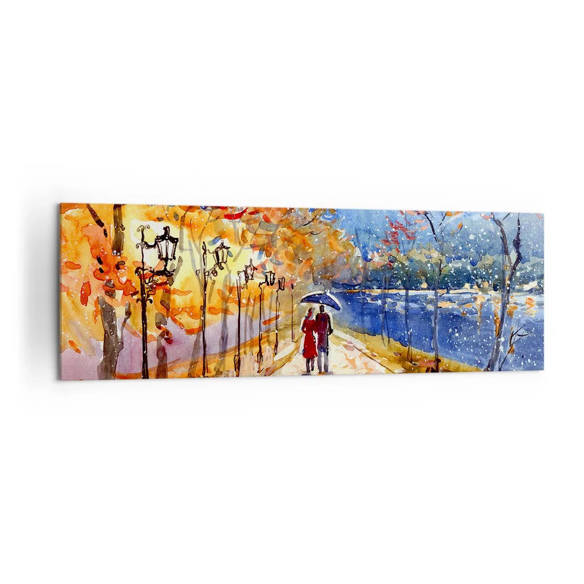Canvas picture - Together to the Limit of Time  - 160x50 cm
