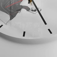 Clock face with lines