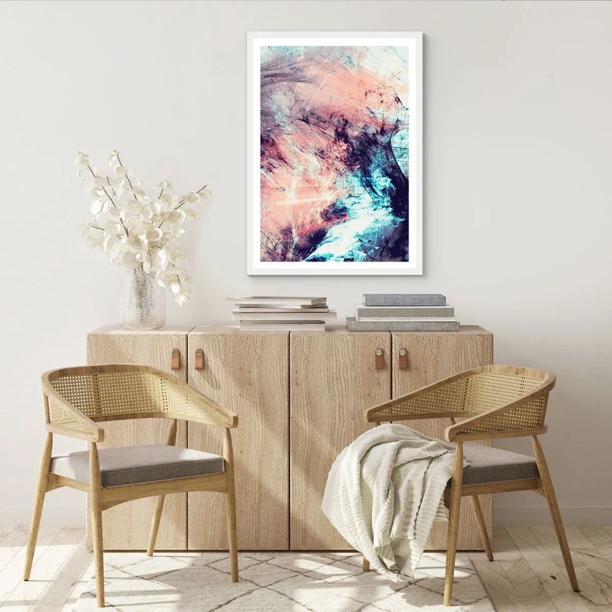 Poster in white frmae - Feel the Wind - 70x100 cm