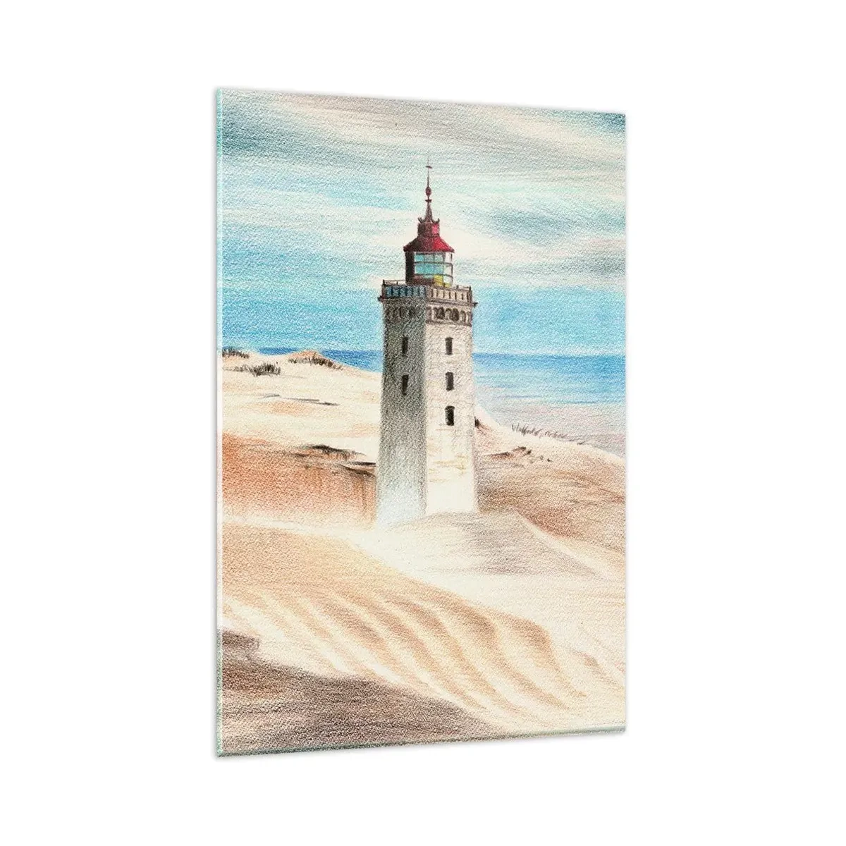 Glass picture - Always Staring at the Sea - 80x120 cm