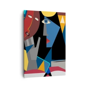 Canvas picture - Conversation of Cubists - 70x100 cm
