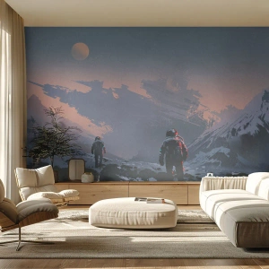 Photo Wallpaper Standard Eco - Under an Unknown Star - Abstraction, Astronaut, Cosmonaut - 400x280 cm