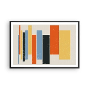 Poster in black frame - Notation of Music - 91x61 cm