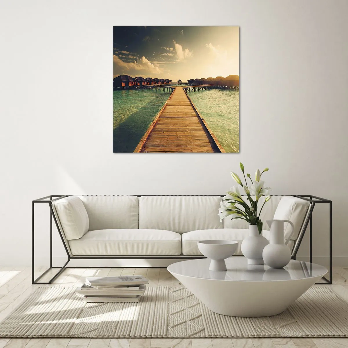 Glass picture - Warm Welcome - 70x70 cm