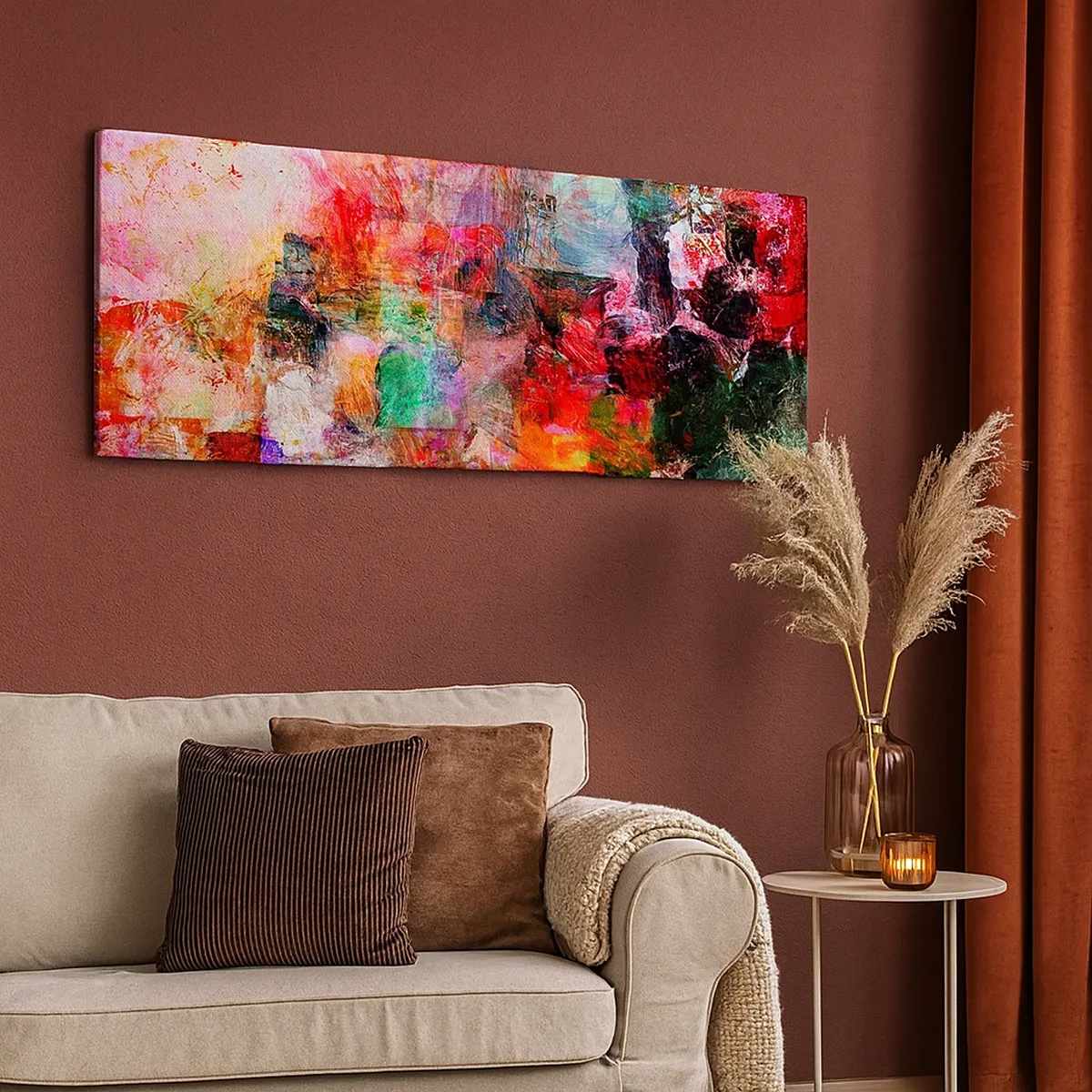 Canvas picture - Journey through Pink - 30x30 cm